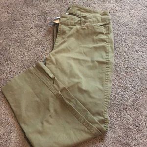 Army green chinos